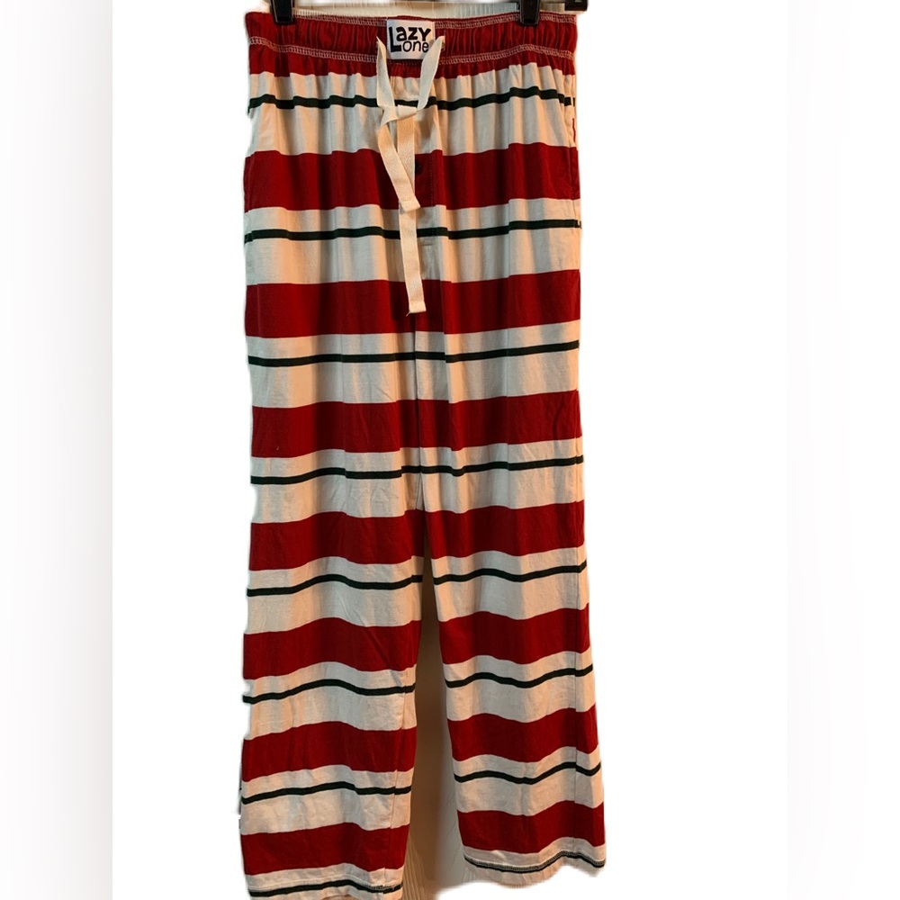 Lazy One- Family Elf Stripe Men's Pajama Pants SZ XS